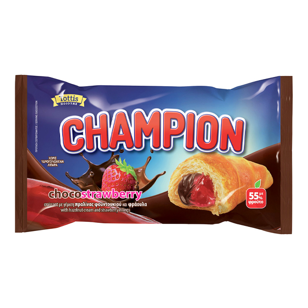 Tottis Champion Κρουασάν 70gr - Choco Φράουλα
