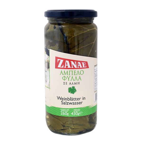 Ζαναέ Αμπελόφυλλα σε Άλμη 430gr (Βάζο)