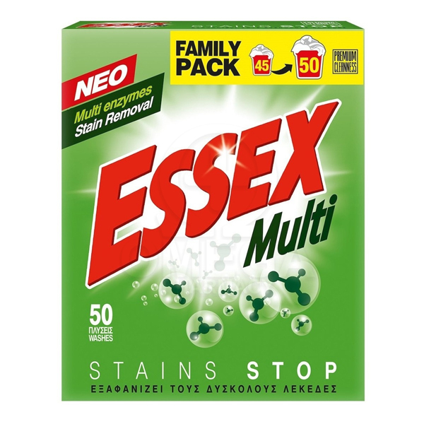 Σκόνη Πλυντηρίου Essex 50μεζ. 2,40kg Multi