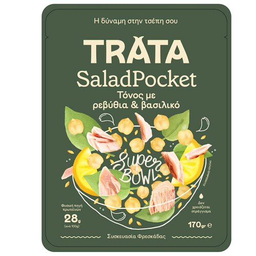Trata Pocket Τόνος 170gr (Ρεβύθια & Βασιλικό)