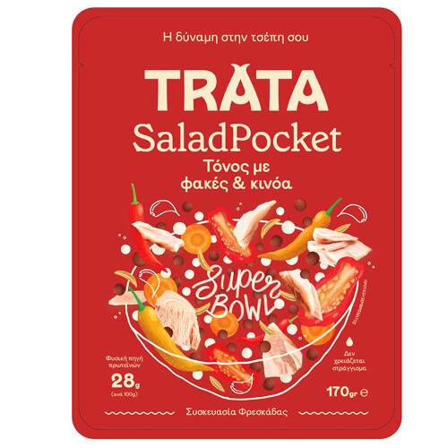 Trata Pocket Τόνος 170gr (Φακές & Κινόα)