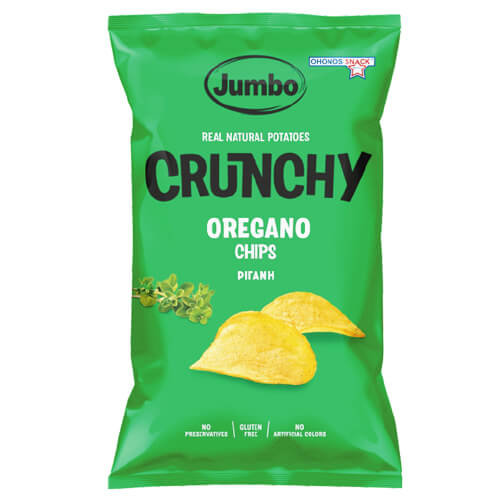 Jumbo Crunchy Chips 90gr Ρίγανη (Χωρίς Γλουτένη)