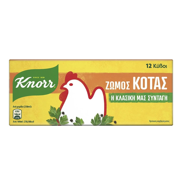 Knorr Κύβος (6lt x 120gr) - Κοτόπουλο