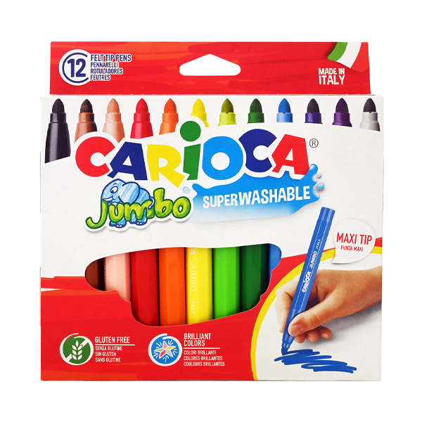 Carioca Μαρκαδόροι (12τεμ.) JUMBO