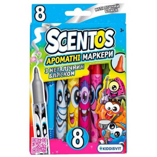 Scentos Αρωματικοί Μαρκαδόροι Metallics (8 Χρώματα)