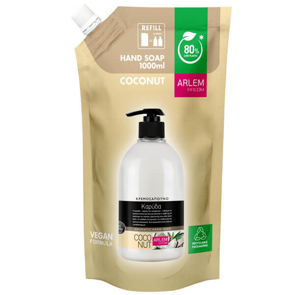 Farcom Arlem Κρεμοσάπουνο 1lt (DOYPACK) (Καρύδα)