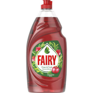 Fairy Υγρό Πιάτων 900ml - Clean & Fresh (Κόκκινα Μούρα) (Ελληνικό)