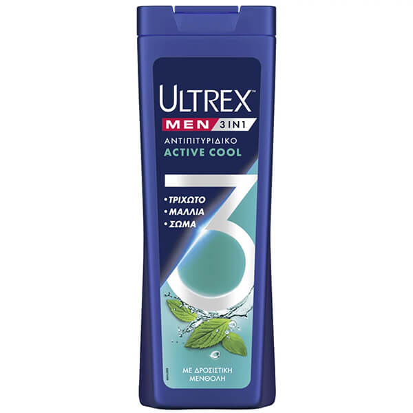 ULTREX Σαμπουάν 3in1 360ml (Active Cool)