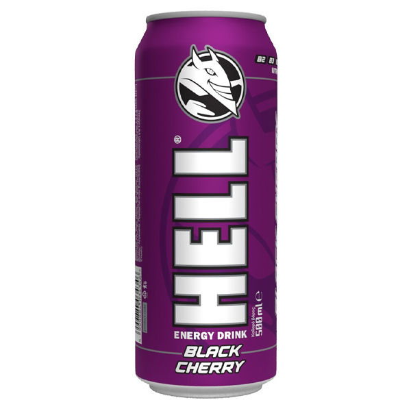 Hell Energy Drink 500ml Black Cherry