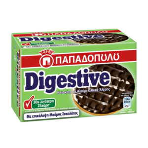 Παπαδοπούλου Digestive 200gr - Σοκολάτα (-30% Ζάχαρη)