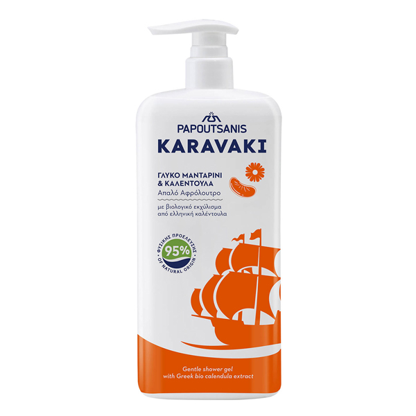 Παπουτσάνης Καραβάκι Αφρόλουτρο 750ml (Μανταρίνι & Καλέντουλα) Αντλία