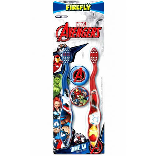 Οδοντόβουρτσες Παιδικές με Καπάκι 2τμχ - Avengers