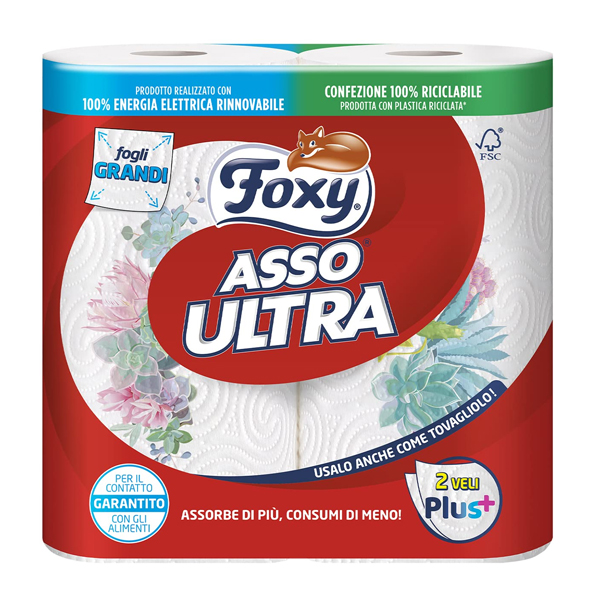 ASSO Χαρτί Κουζίνας Ultra 2φυλλο 2x210gr