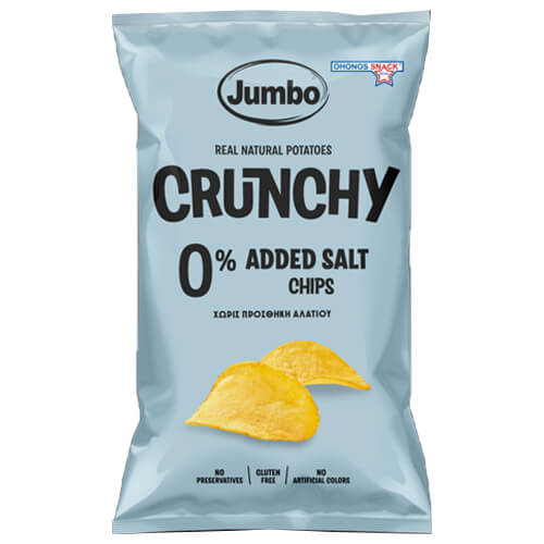 Jumbo Crunchy Chips 90gr (Χωρίς Αλάτι)