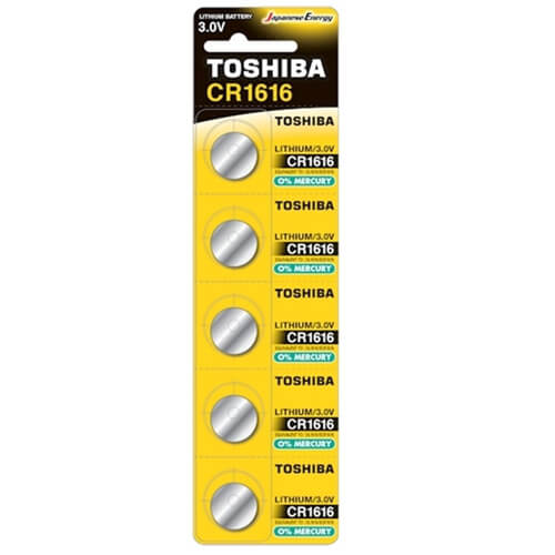 Toshiba Μπαταρία CR1616CP 3V Lithium 5τεμ.