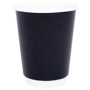 Ποτήρι Χάρτινο Μαύρο Double Wall (16oz) - 25τεμ.