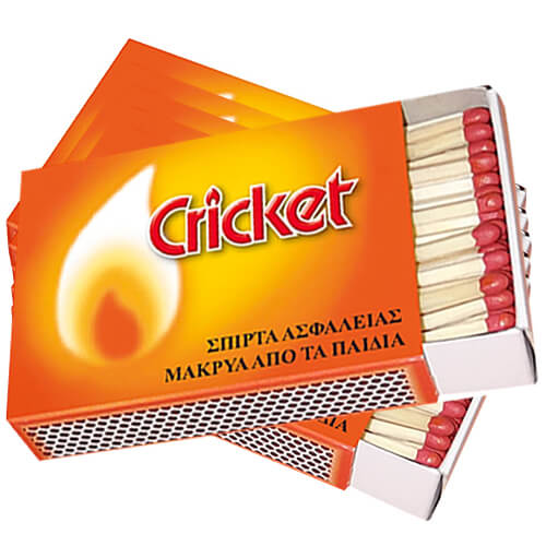 Cricket Σπίρτα Ασφαλείας 10τεμ.