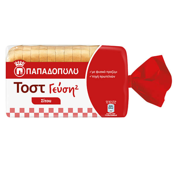 Παπαδοπούλου Τοστ Γεύση 2 - 325gr