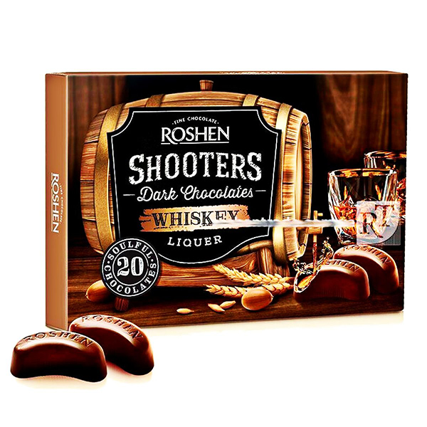 Roshen Shooters Liquor Σοκολατάκια 150gr (Whiskey)