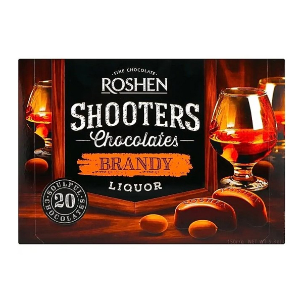 Roshen Shooters Liquor Σοκολατάκια (Brandy) 150gr