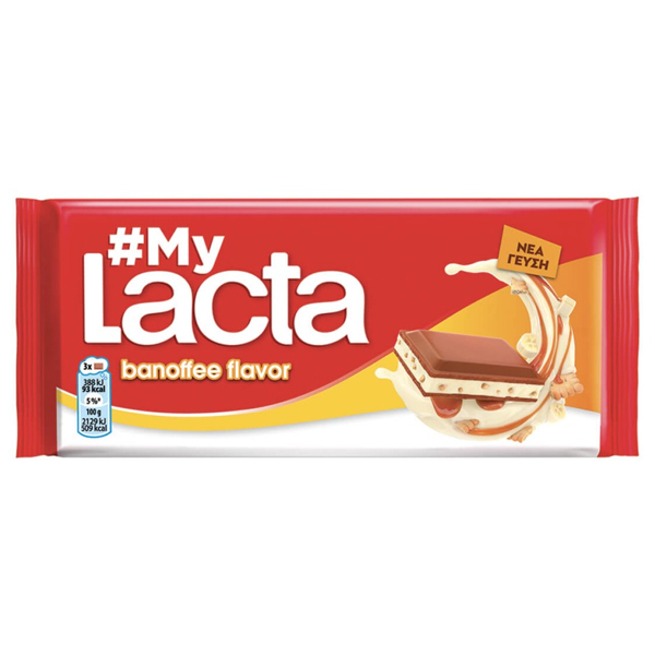 LACTA Σοκολάτα 105gr (Banoffee)