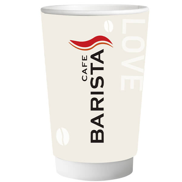 Ποτήρι Χάρτινο Barista Double Wall 16oz 25τεμ