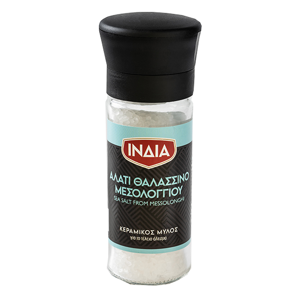 Ινδία Αλάτι Θαλασσινό Μεσολογγίου 70gr (Μύλος)