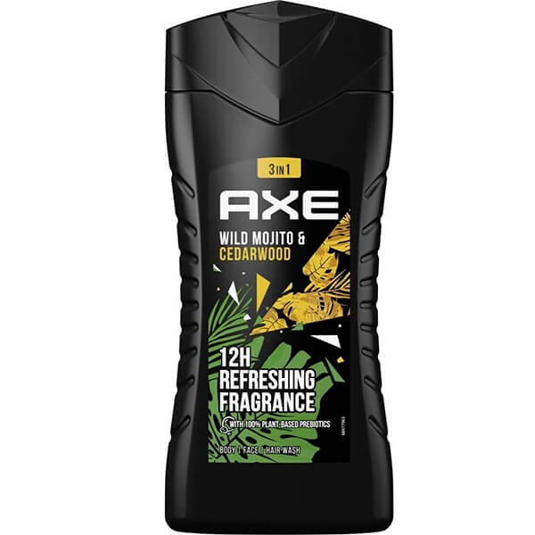 Axe Shower Gel 250ml Wild Green Mojito & Cedarwood