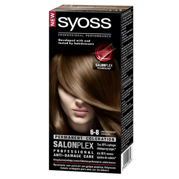 Syoss Βαφή Μαλλιών (Ν6-8) Ξανθό Σκούρο Σοκολά