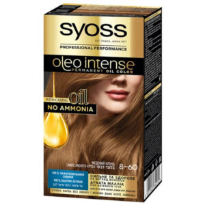 Syoss Βαφή Μαλλιών Oleo Ν8-60 Ξανθό Ανοιχτό Χρυσό