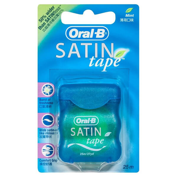 Oral-B Οδοντικό Νήμα Satin Tape 25m (Mint)