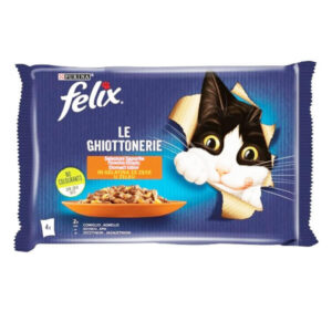 Felix Γατοτροφή σε Ζελέ (4x85gr) - (Κουνέλι/Αρνί)