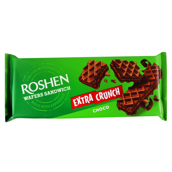 Roshen Wafers Sandwich Τραγανή Γκοφρέτα 142gr (Σοκολάτα)