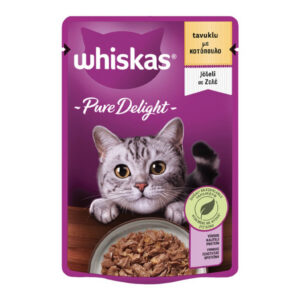 Whiskas Γατοτροφή Pure Delight 85gr (Κοτόπουλο)