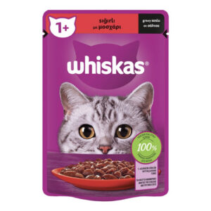 Whiskas Γατοτροφή Pure Delight 85gr (Μοσχάρι σε Σάλτσα)