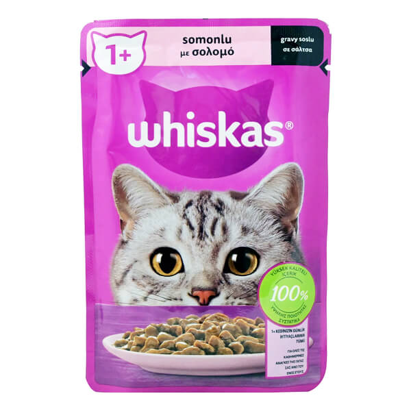 Whiskas Γατοτροφή 85gr (Σολομός)