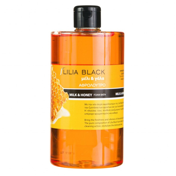 Lilia Black Αφρόλουτρο 800ml (Μέλι και Γάλα)