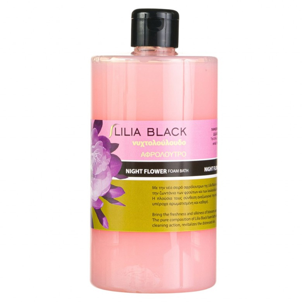 Lilia Black Αφρόλουτρο 800ml (Νυχτολούλουδο)
