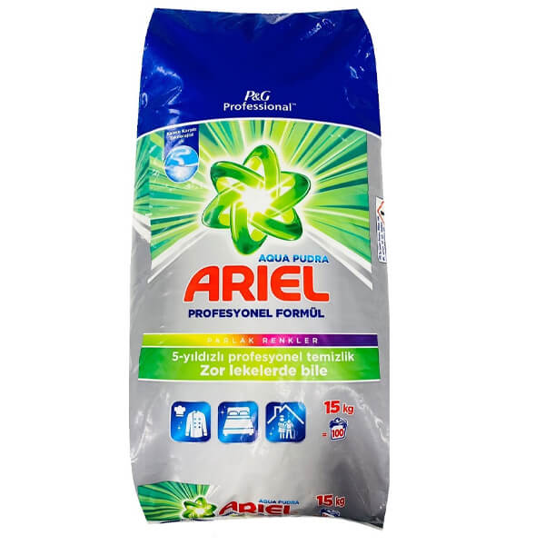 Ariel Σκόνη Πλυντηρίου Ρούχων 100μεζ. (15kg) (Professional) (Σακούλα) (Εισαγωγής)