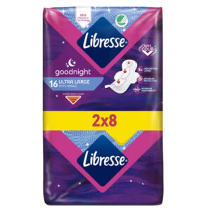 Libresse Σερβιέτες Ultra Large 16τεμ. (Night) (Duo Pack 2x8τεμ.)