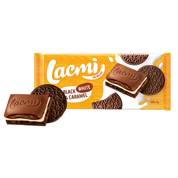 Roshen Lacmi Σοκολάτα 100gr (Black White & Καραμέλα)