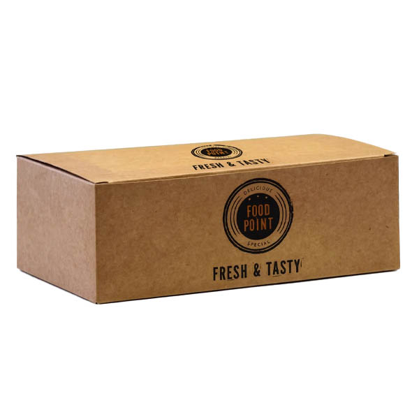 Food Point Χάρτινο Κουτί Lunch FC1 - 50τεμ. 17x10x6cm