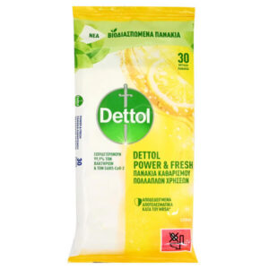 Dettol Μαντηλάκια 30τεμ. (Lemon)