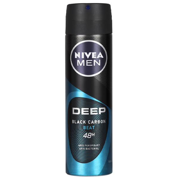 NIVEA Deo Men 150ml (Deep) (Black Carbon) (Beat)