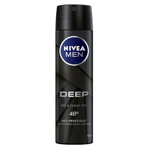 Nivea Deo Men 150ml (Deep) (Black Carbon) (Dry & Clean)