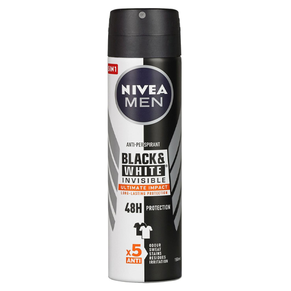 Nivea Deo Men 150ml (B & W) (Invisible) (Ultimate Impact)