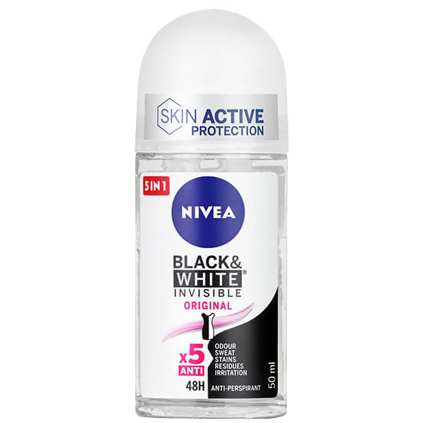 Nivea Roll-On Women 50ml (B & W) (Clear Invisible)