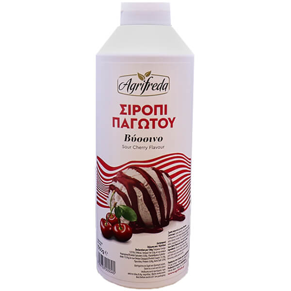 AGRIFREDA Σιρόπι Παγωτού 1kg (Βύσσινο)
