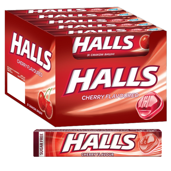 Halls Καραμέλες 20x32gr (Cherry) (Sugar Free)