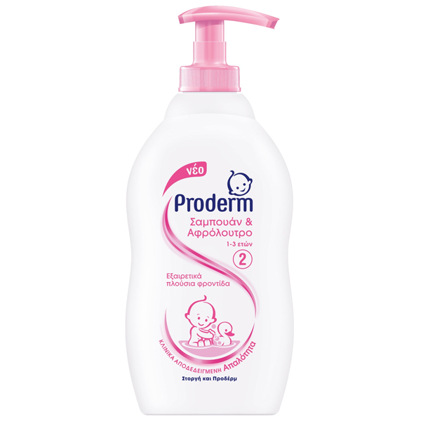 PRODERM Σαμπουάν & Αφρόλουτρο 400ml (1-3 Ετών)